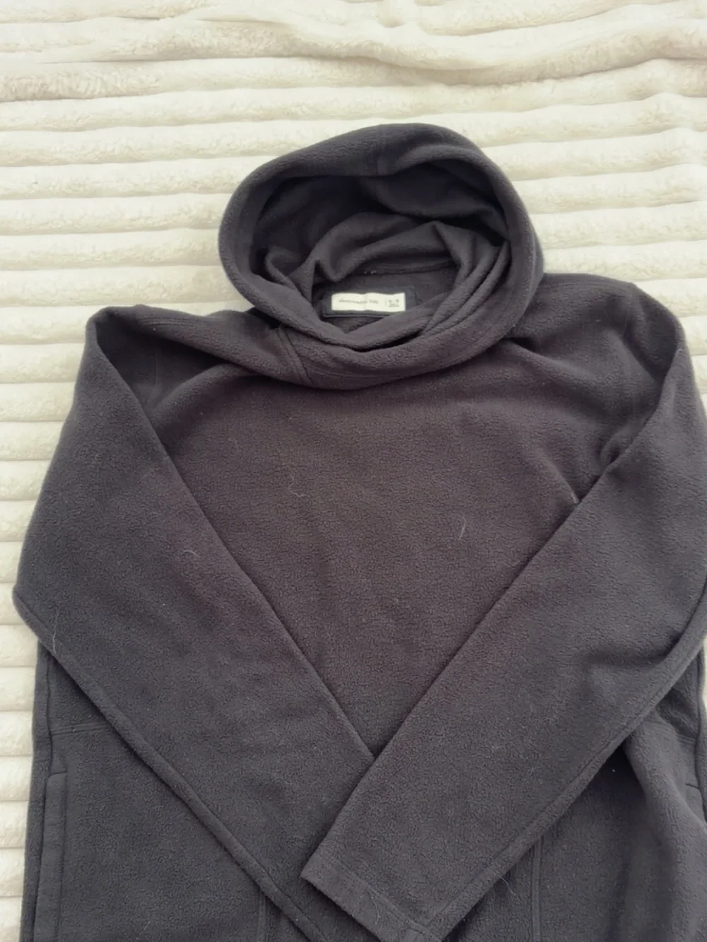 abercrombie kids Charcoal Gray Fleece Hooded Turtleneck